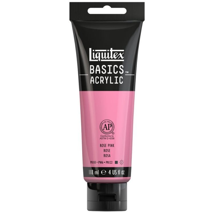 Liquitex Basics 118ml Rose Pink - theartshop.com.au