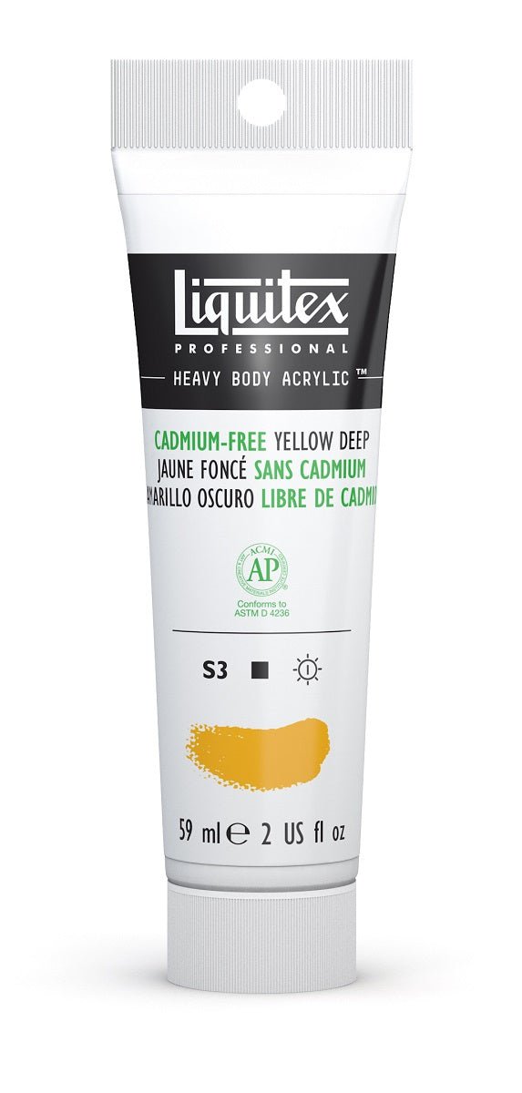 Liquitex Heavy Body 59ml Cadmium-Free Yellow Deep - theartshop.com.au