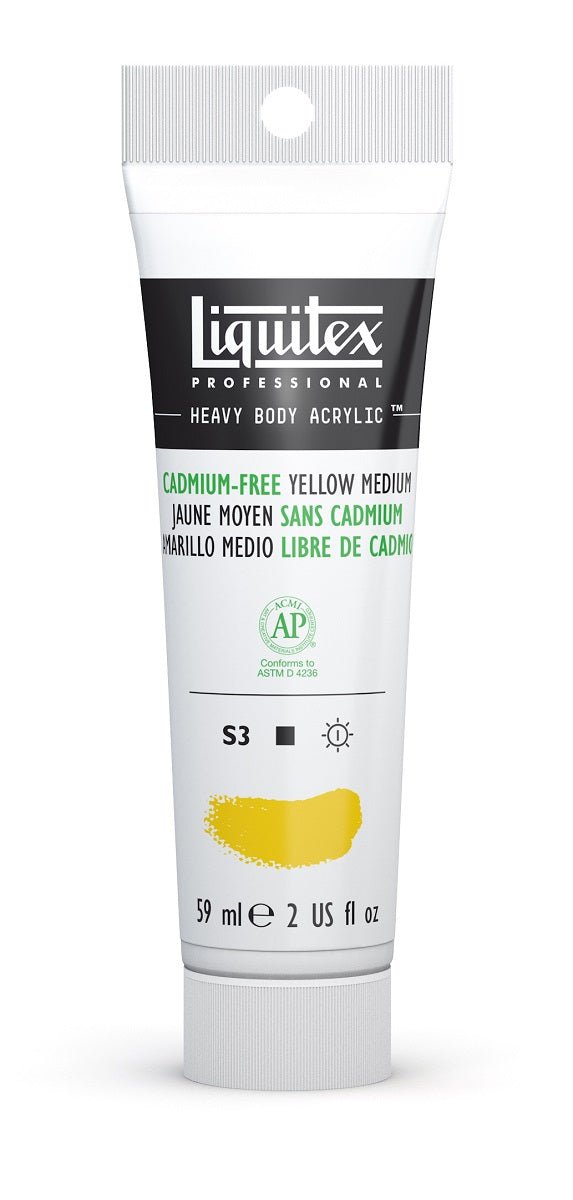 Liquitex Heavy Body 59ml Cadmium-Free Yellow Medium - theartshop.com.au