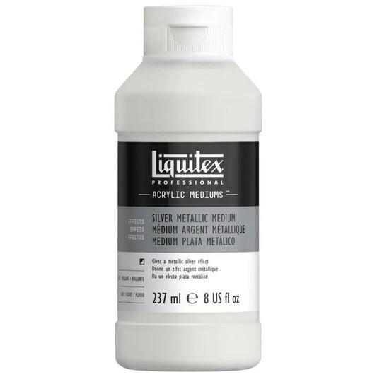Liquitex Silver Metallic Medium 237ml - theartshop.com.au