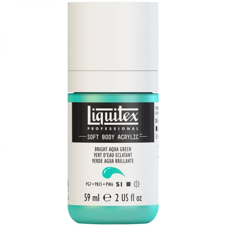 Liquitex Soft Body 59ml Bright Aqua Green - theartshop.com.au