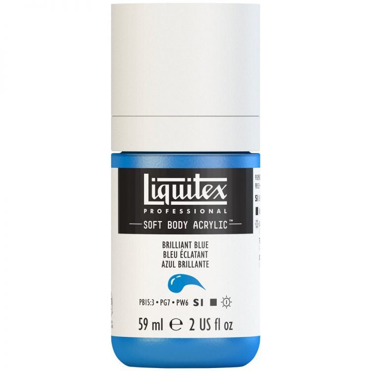 Liquitex Soft Body 59ml Brilliant Blue - theartshop.com.au