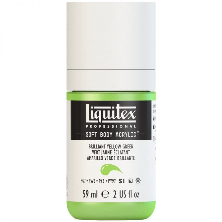 Liquitex Soft Body 59ml Brilliant Yellow Green - theartshop.com.au