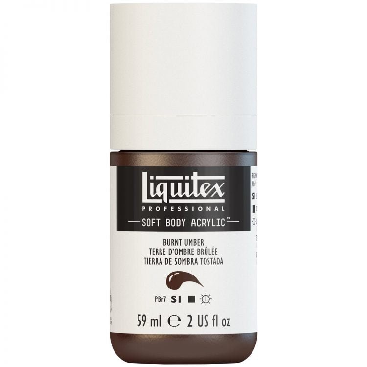 Liquitex Soft Body 59ml Burnt Umber - theartshop.com.au