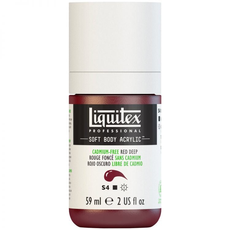 Liquitex Soft Body 59ml Cadmium Free Red Deep - theartshop.com.au