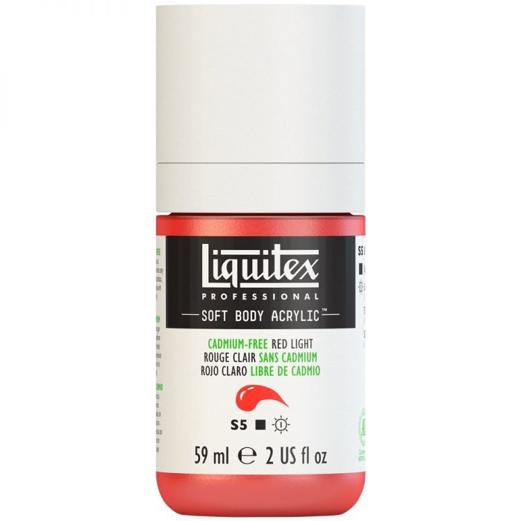 Liquitex Soft Body 59ml Cadmium Free Red Light - theartshop.com.au