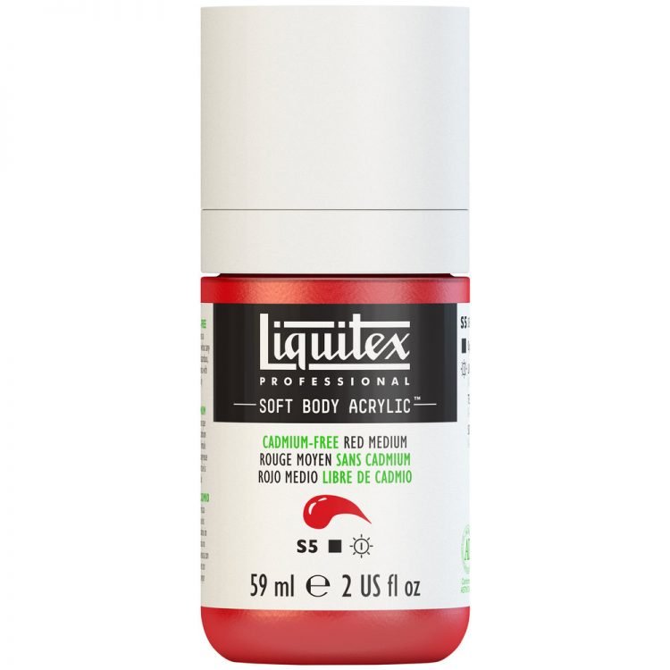 Liquitex Soft Body 59ml Cadmium Free Red Medium - theartshop.com.au