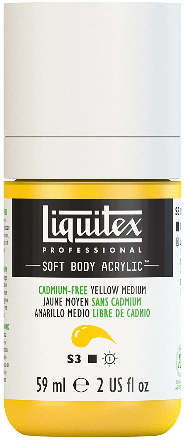 Liquitex Soft Body 59ml Cadmium Free Yellow Medium - theartshop.com.au