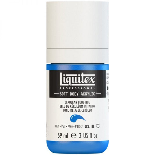 Liquitex Soft Body 59ml Cerulean Blue Hue - theartshop.com.au