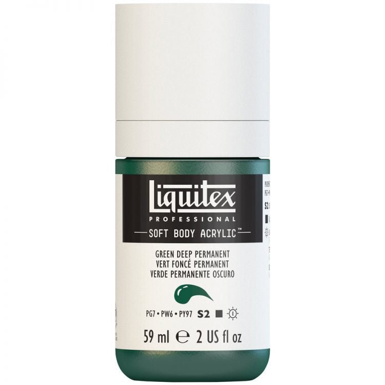 Liquitex Soft Body 59ml Deep Green Permanent - theartshop.com.au