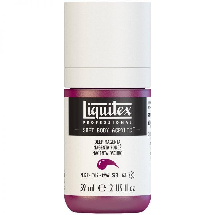 Liquitex Soft Body 59ml Deep Magenta - theartshop.com.au