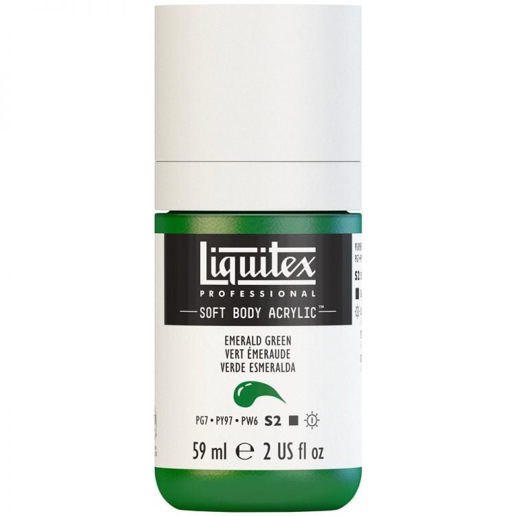 Liquitex Soft Body 59ml Emerald Green - theartshop.com.au