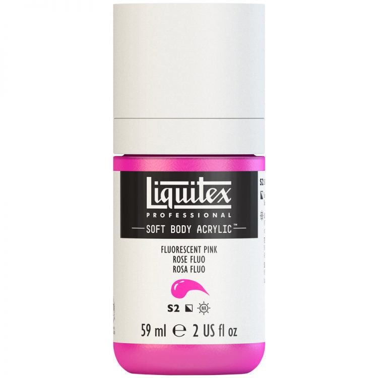 Liquitex Soft Body 59ml Fluorescent Pink - theartshop.com.au