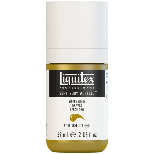 Liquitex Soft Body 59ml Green Gold - theartshop.com.au