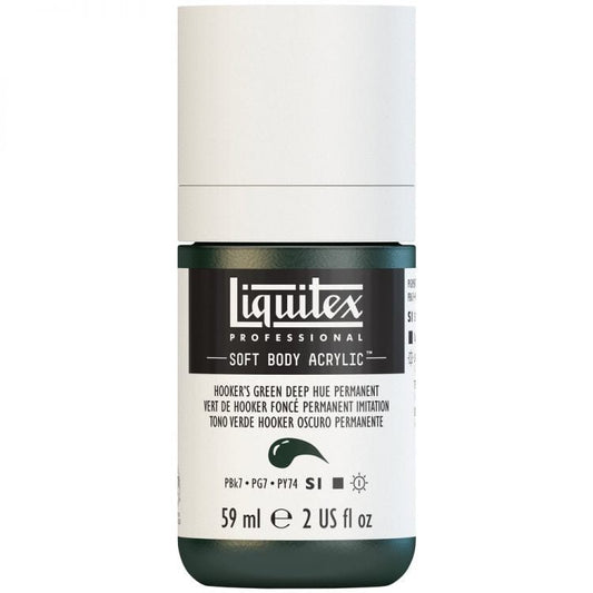 Liquitex Soft Body 59ml Hooker's Green Deep Hue Permanent - theartshop.com.au