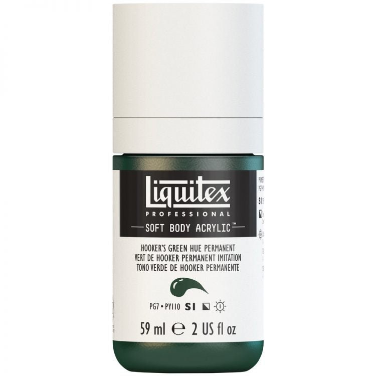 Liquitex Soft Body 59ml Hooker's Green Hue Permanent - theartshop.com.au