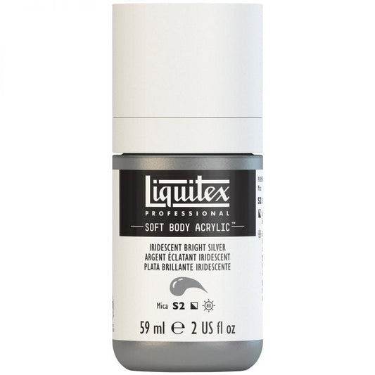 Liquitex Soft Body 59ml Iridescent Bright Silver - theartshop.com.au