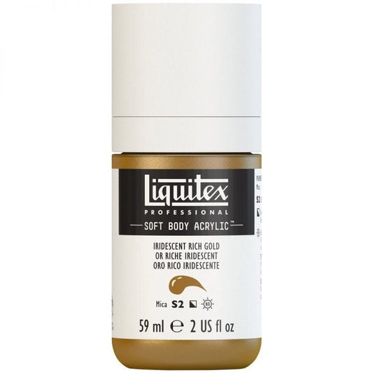 Liquitex Soft Body 59ml Iridescent Rich Gold - theartshop.com.au