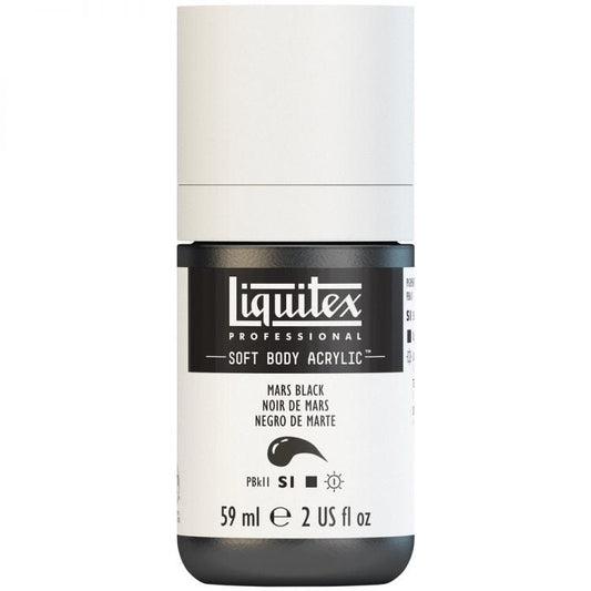 Liquitex Soft Body 59ml Mars Black - theartshop.com.au