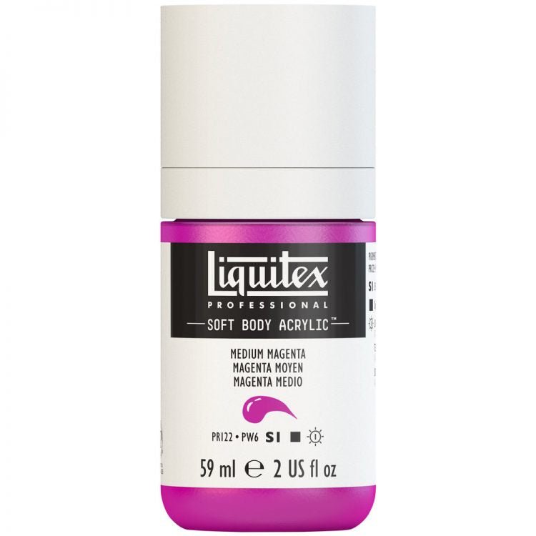 Liquitex Soft Body 59ml Medium Magenta - theartshop.com.au