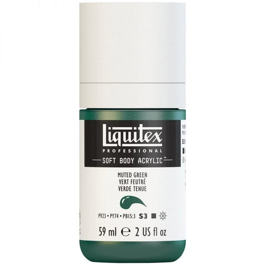 Liquitex Soft Body 59ml Muted Green - theartshop.com.au