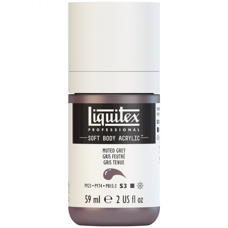 Liquitex Soft Body 59ml Muted Grey - theartshop.com.au