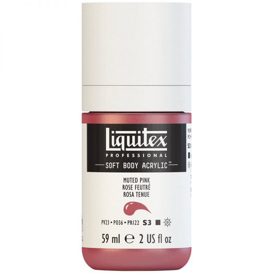 Liquitex Soft Body 59ml Muted Pink - theartshop.com.au