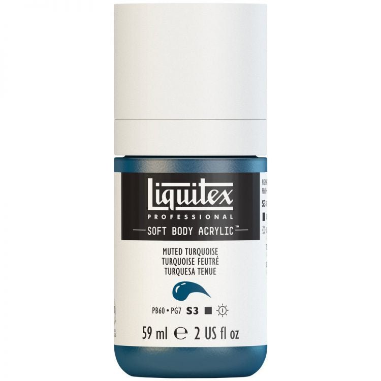 Liquitex Soft Body 59ml Muted Turquoise - theartshop.com.au