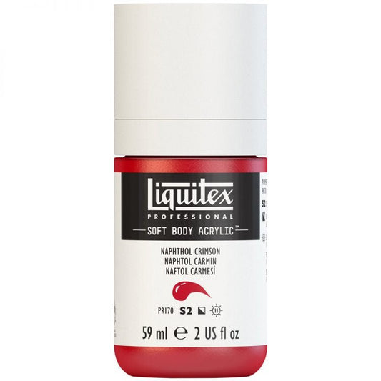 Liquitex Soft Body 59ml Naphthol Crimson - theartshop.com.au