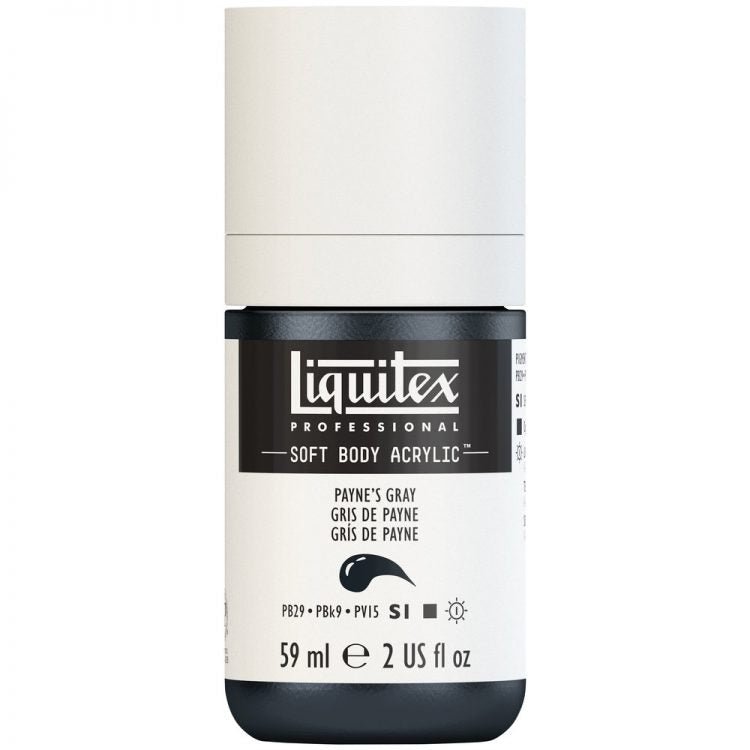 Liquitex Soft Body 59ml Payne's Gray - theartshop.com.au