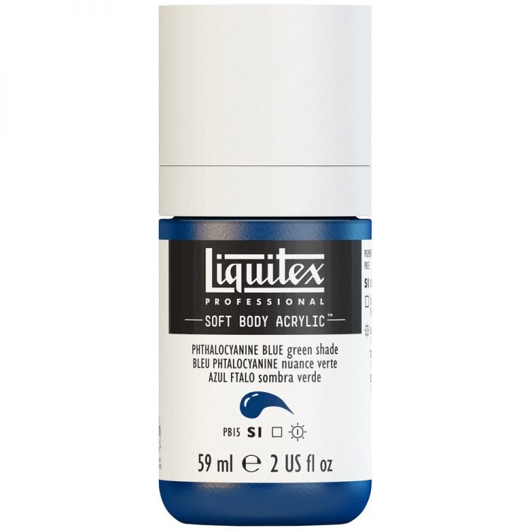 Liquitex Soft Body 59ml Phthalo Blue (Green Shade) - theartshop.com.au