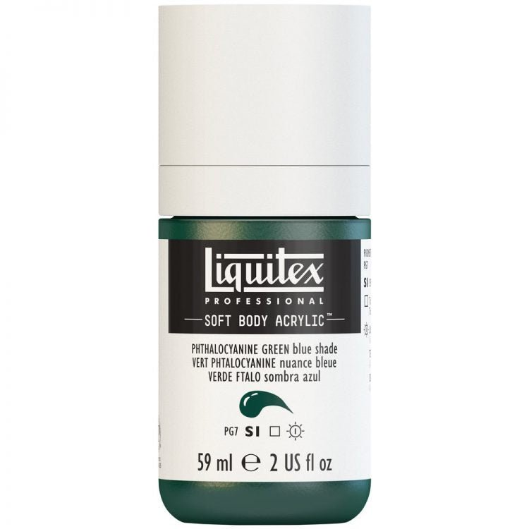 Liquitex Soft Body 59ml Phthalo Green (Blue Shade) - theartshop.com.au