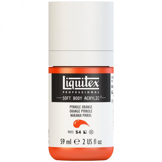 Liquitex Soft Body 59ml Pyrrole Orange - theartshop.com.au