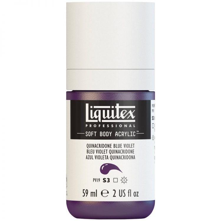 Liquitex Soft Body 59ml Quinacridone Blue Violet - theartshop.com.au