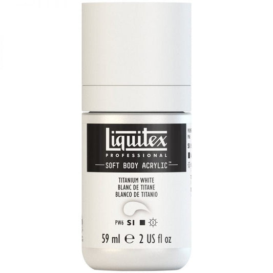 Liquitex Soft Body 59ml Titanium White - theartshop.com.au