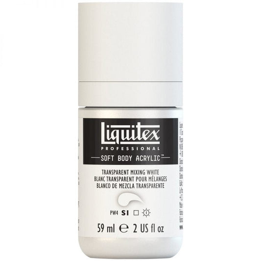 Liquitex Soft Body 59ml Transpaent Mixing White - theartshop.com.au