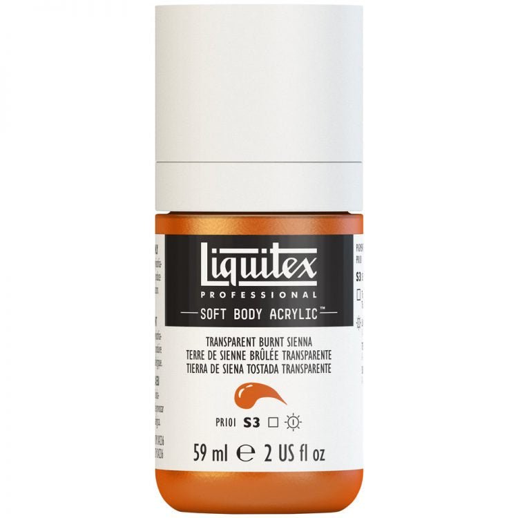 Liquitex Soft Body 59ml Transparent Burnt Sienna - theartshop.com.au