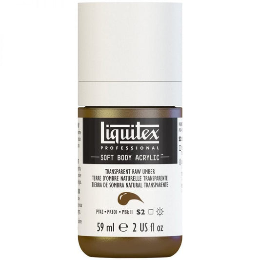 Liquitex Soft Body 59ml Transparent Raw Umber - theartshop.com.au