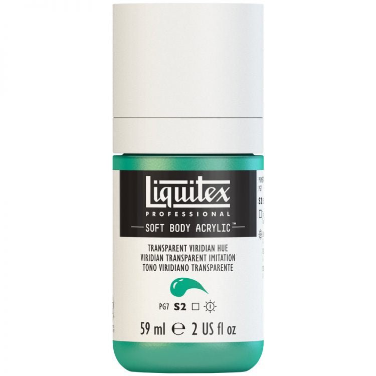 Liquitex Soft Body 59ml Transparent Viridian Hue - theartshop.com.au