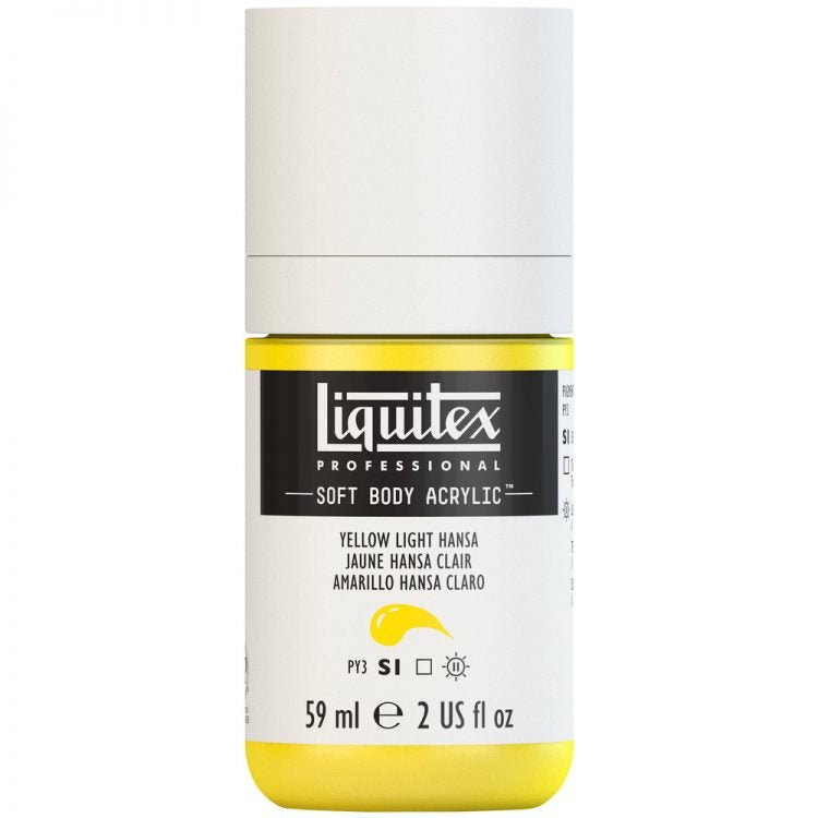 Liquitex Soft Body 59ml Yellow Light Hansa - theartshop.com.au