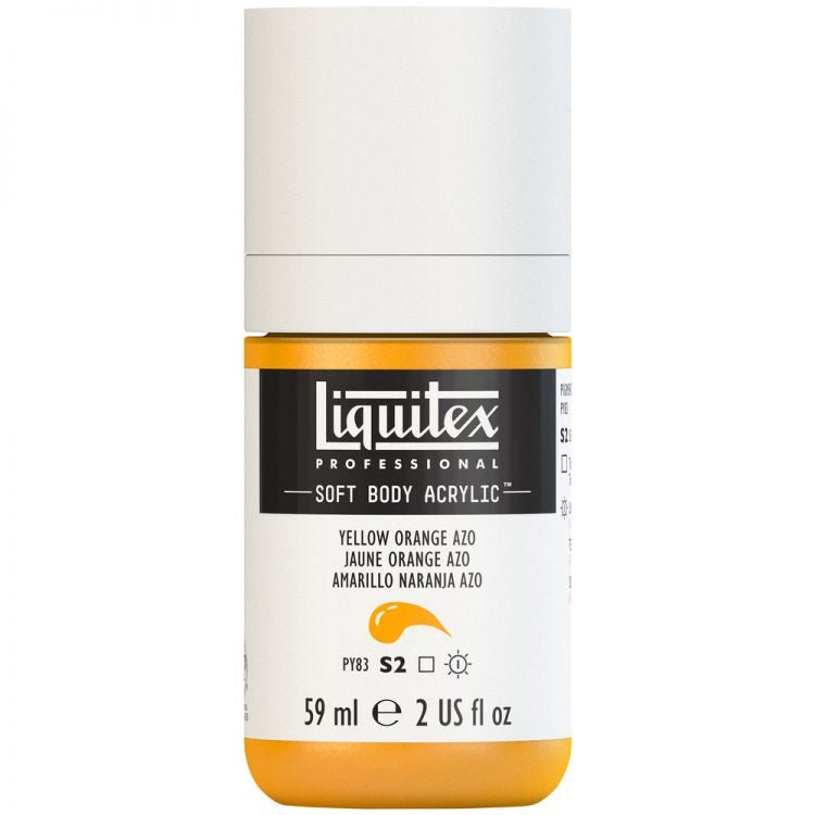 Liquitex Soft Body 59ml Yellow Orange Azo - theartshop.com.au