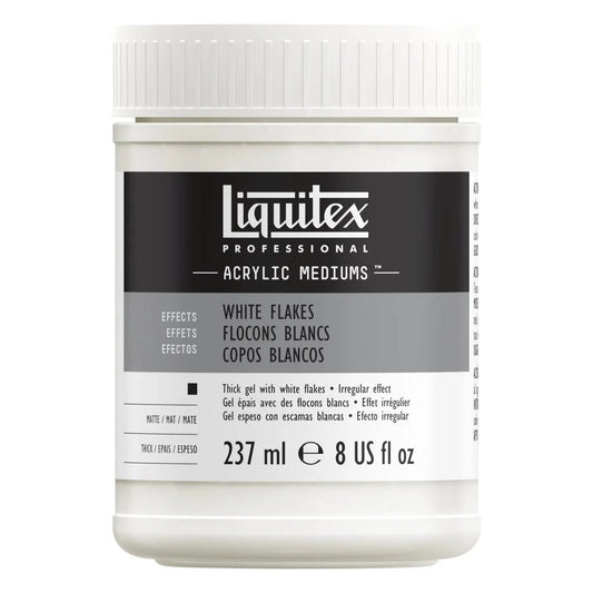 Liquitex Texture Gel 237ml White Opaque Flakes - theartshop.com.au