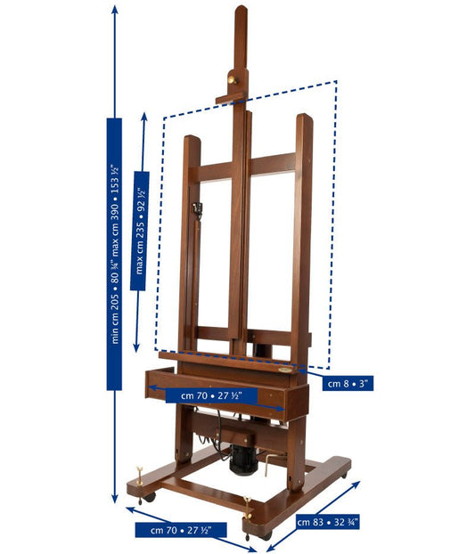 Mabef M/01 Studio Easel Electric - theartshop.com.au