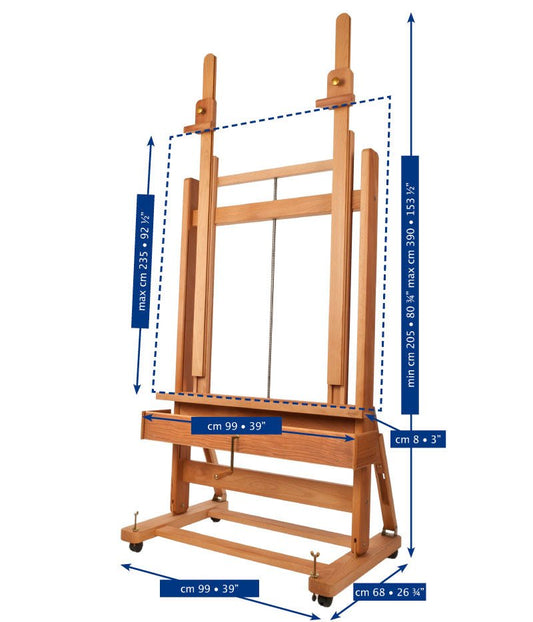 Mabef M/02 Studio Easel - theartshop.com.au