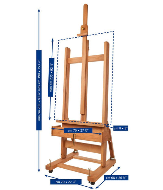Mabef M/04 Studio Easel - theartshop.com.au