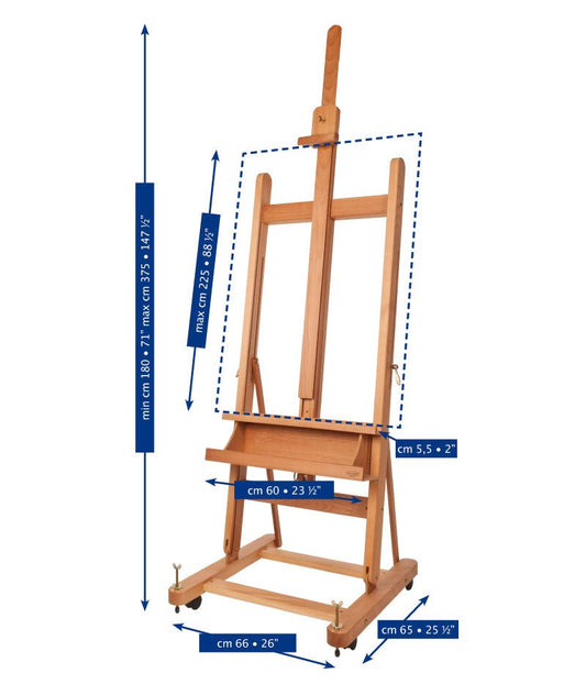 Mabef M/06 Studio Easel - theartshop.com.au
