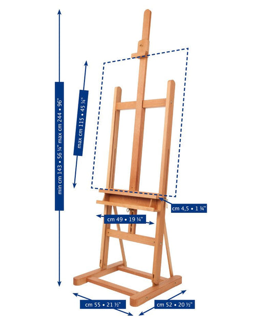 Mabef M/09 Studio Easel - theartshop.com.au