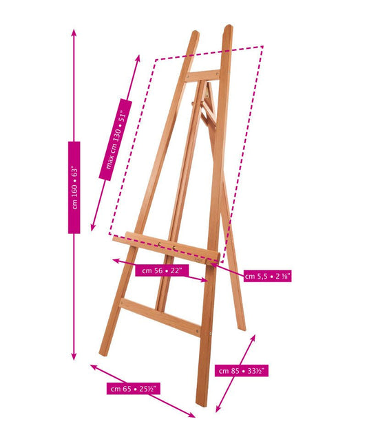Mabef M/20 Lyre Easel - theartshop.com.au