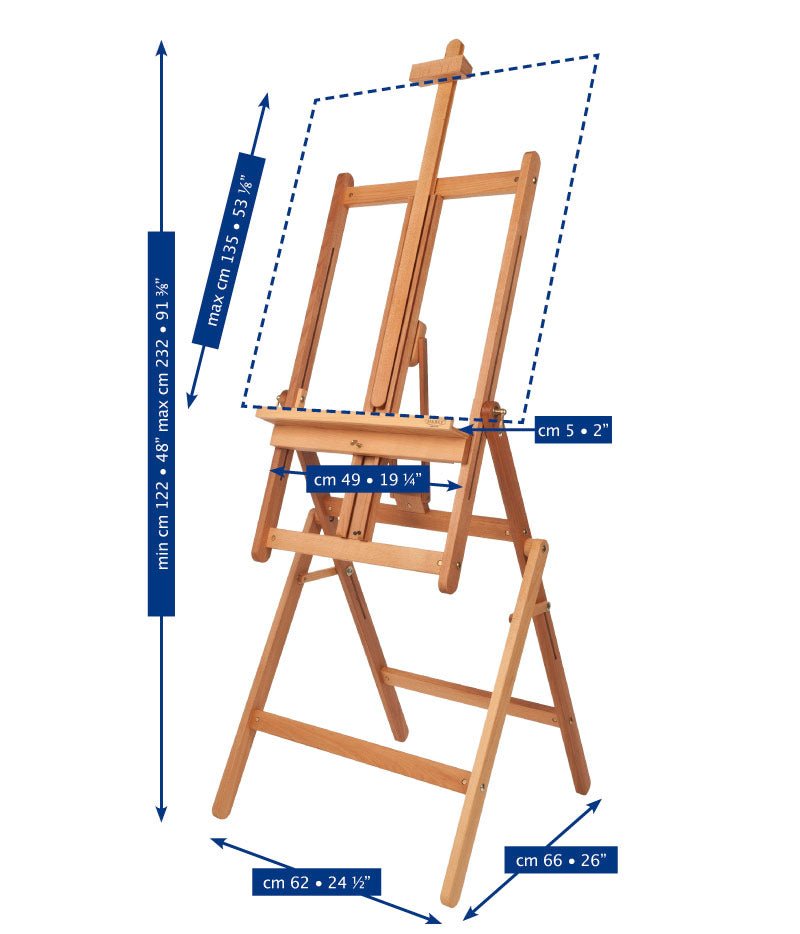 Mabef M/33 Studio Easel - theartshop.com.au