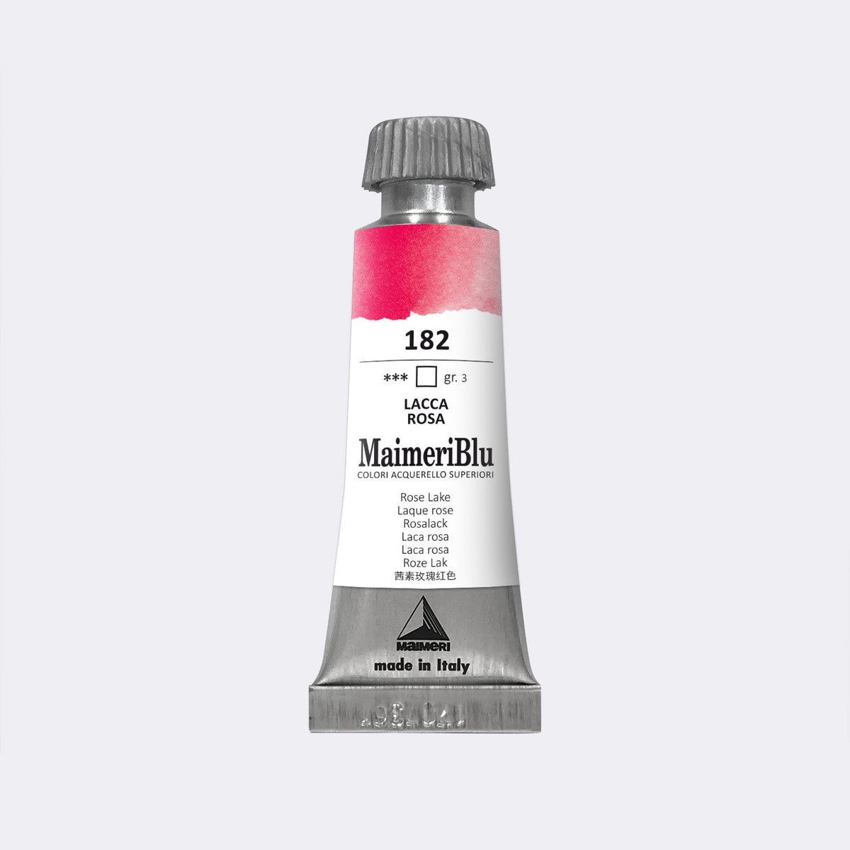 Maimeri Blu W/C 12ml 182 Rose Lake - theartshop.com.au